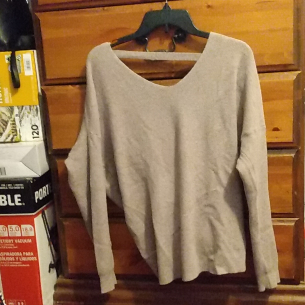 Windsor Long Sleeve Sweater with Open Back